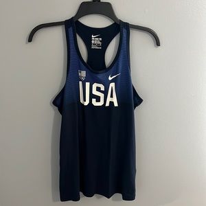 Women’s USA Olympic Team Nike Tee Athletic Cut- Navy Blue- Size XL